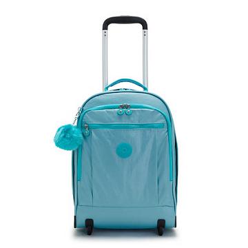 Kipling Gaze Large Metallic Rolling Rugzak Turquoise | NL 1685EB